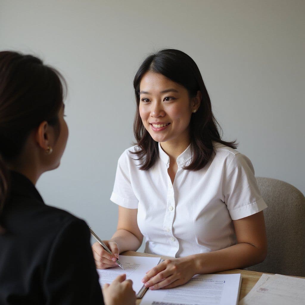 Domestic helper interview with consultant