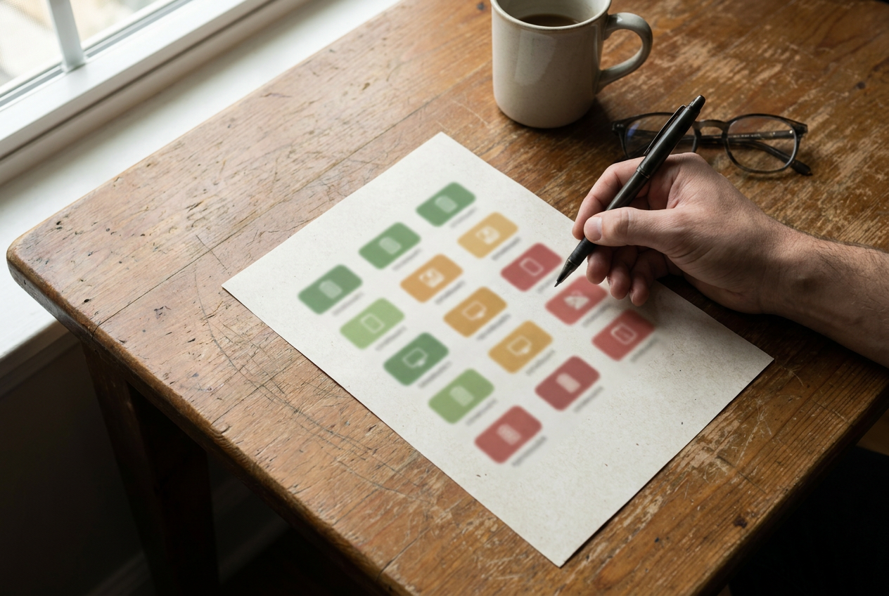 Status pills showing approved, pending and rejected results from MOM