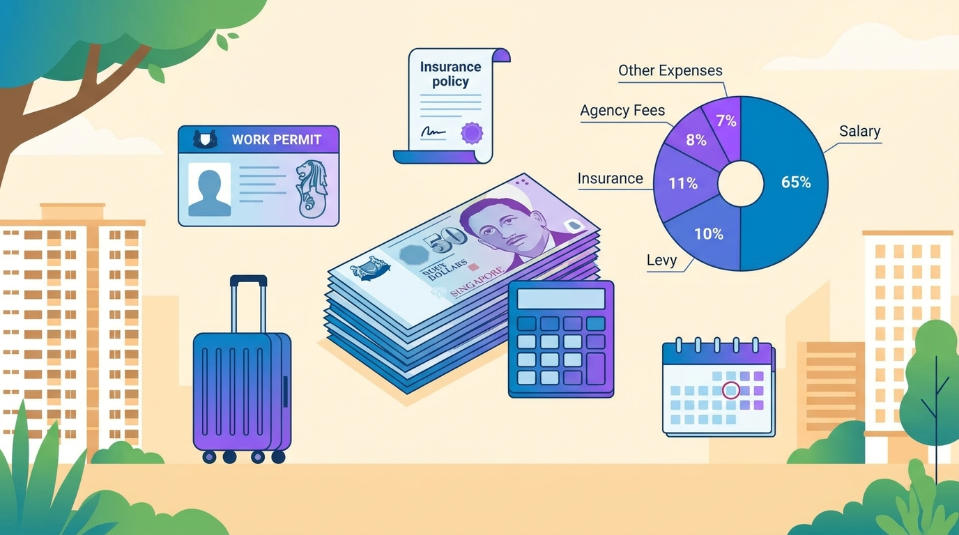 How much does it cost to hire a helper in Singapore in 2026